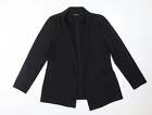 Peacocks Womens Black Polyester Jacket Blazer Size 8