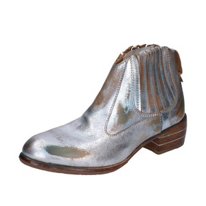 Botas de mujer botines de color plata de piel | Compra online en eBay