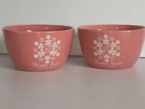 Sanrio Hello Kitty Winter Snow Ceramic Rice Bowls x2 - Picture 1 of 9