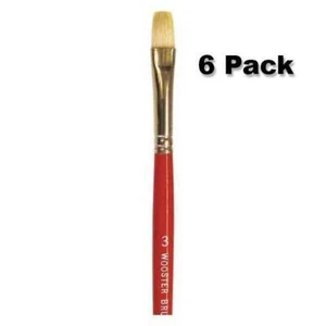 Cepillo Wooster Cerdas Blancas Oil Brights F1622 #3 Cepillo Artista - Paquete de 6 - Imagen 1 de 1