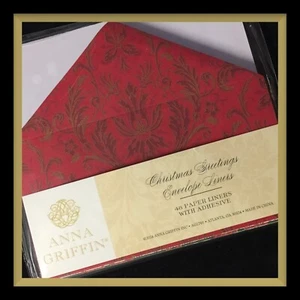 Anna Griffin CHRISTMAS GREETINGS ENVELOPE LINERS. ***NEW*** #371 - Picture 1 of 6