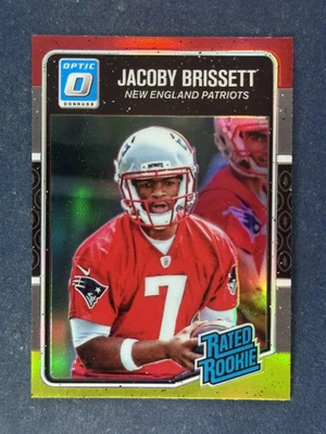 2016 Donruss Optic Red & Yellow #170 Jacoby Brissett Patriots RC - Image 1 of 2