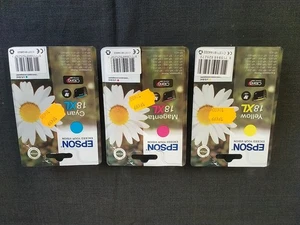 Epson 18XL Multipack 3 Cartouche d'encre Couleurs Cyan Magenta Jaune Liv Offerte - Imagen 1 de 5