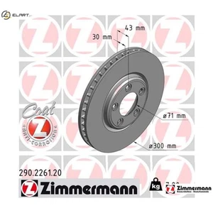 2x BRAKE DISC 290.2261.20 FOR JAGUAR AJD 2.7L JB 2.5L AJ-V6/FB 3.0L AJ25 2.5L - Picture 1 of 9