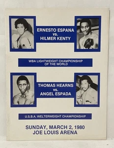 Thomas Hearns Vs Angel Espada Onsite Boxing Program - Picture 1 of 5