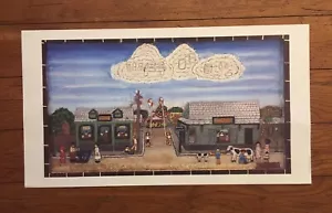  Sanchez Corner Key West FL Mario Sanchez Folk Art Print Green Parrot Building  - Picture 1 of 7
