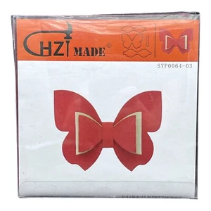 CHZIMADE leather paper bow Die cut mold Punching scrapbook craft SYP0064-03 OPEN - Picture 1 of 3