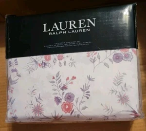 NEW Ralph Lauren MADDIE BLOSSOM Cal King Sheet Set Flat Fitted Pillowcases 4 PC - Picture 1 of 7