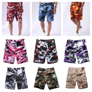 Mens Army Military BDU Shorts Outdoor Hunt Camp Casual Camouflage Cargo Shorts - Picture 1 of 68