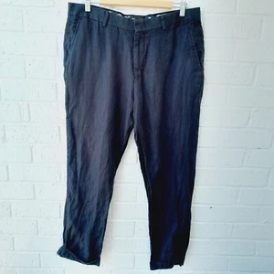 Baird McNutt Alex Slim Fit Linen Murano mens Pants Preppy Contemporary sz:36×30 - Picture 1 of 7
