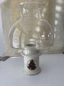 Classic Hurricane Lamp Vintage Christmas Candle Holder 10” Tall - Picture 1 of 8