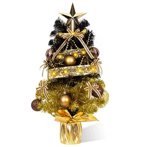 Small Artificial Christmas Tree Decorations - Mini Christmas Table Top Tree 2... - Picture 1 of 6
