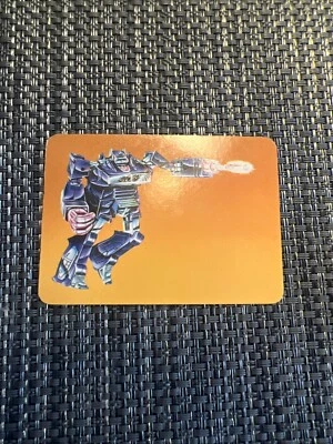 1985 Hasbro Transformers Action Card # 122 Shockwave - Orange Variant, Left (NM) - Image 1 of 2