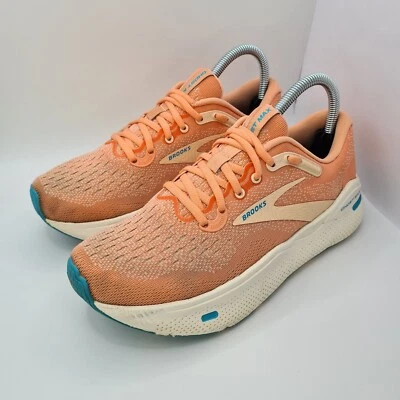 Brooks Ghost Max Mujer’s Zapatos para Correr Reino Unido 5.5 Melocotón Acolchado Entrenadores Carretera Gimnasio Foto 1 de 4