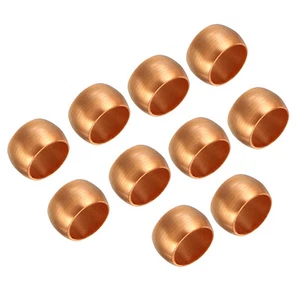 10pcs 5/16" Compression Sleeves Ferrules Copper Ferrule Compression Fitting - Picture 1 of 6