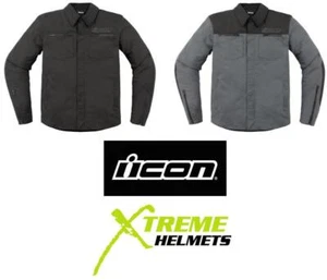 ICON Upstate Canvas CE Jacket Removable Protectors Adjustable Fit S-3XL - Picture 1 of 10
