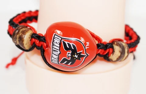 DC UNITED MLS - SINGLE KUKUI NUT MACRAME + BRAID BRACELET SOCCER FUTBOL NEW Cover