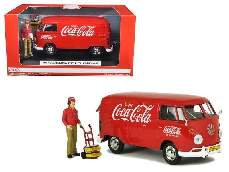 1963 Coca Cola Volkswagen Type 2 T1 Cargo Van with Driver #424062 - Image 1 of 1