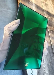 ROLEX DISPLAY ACRYLIC dealer 100% authentic dealerdisplay GREEN display - Picture 1 of 12