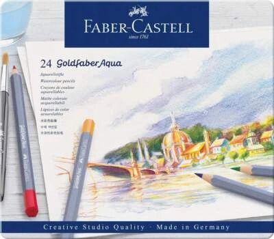 Faber-Castell Aquarellstifte Goldfaber, 24 Stück - Bild 1 von 3