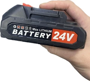 Batteria ricambio 24v Motosega Smerigliatrice Trapano Avvitatore Decespugliatore - Foto 1 di 10