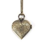 Chain Clock With Necklace Heart Pocket Steampunk Pocket Watch Fob Watches