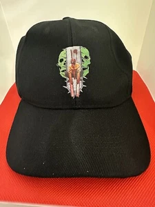 HAT MADE FOR TEXAS CHAINSAW MASSACRE  BLACK ADJUSTABLE BACK NEW - Picture 1 of 4