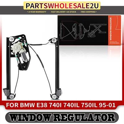Regulador de ventana con motor para BMW E38 740i 740iL 750iL 1995-01 conductor delantero izquierdo Foto 1 de 4