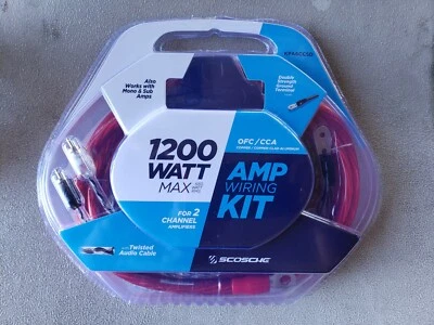 Kit de instalación amplificador coche calibre 6 L@@K Scosche KPA6CCSD / KPA6SD 1200 vatios Foto 1 de 2