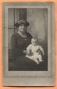 Mother & Daughter Italian Americans 1920s Real Photo Postcard - Picture 1 of 4