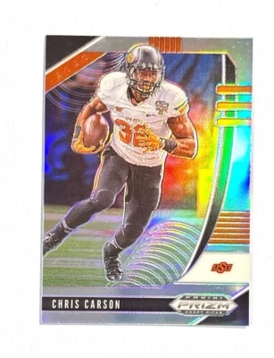 Chris Carson ~ 2020 Panini Prizm Draft ~ Silver Prizm #14 - Image 1 of 2