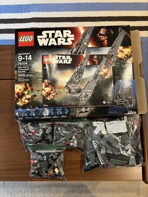 LEGO 75104 Star Wars: Kylo Ren's Command Shuttle w/ Box Manual, Ship NO Minifigs - Image 1 of 4