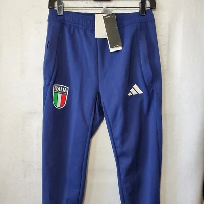 Pantalones deportivos de fútbol nacional de Italia pantalones de chándal azules para hombre pequeños 30X28 nuevos con etiquetas Foto 1 de 4