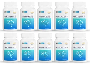 10 Pack Advanced Memory Formula, helps memory attention & focus-60 Capsules x10 - Picture 1 of 3