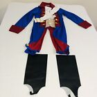 American Patriot California Costumes Halloween Outfit Size 8/10 Medium W/ Hat