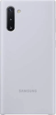 Originale/Ufficiale Samsung Custodia Silicone/Cover per Galaxy Nota 10 - Silver - Immagine 1 di 4