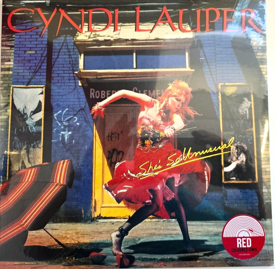 Cyndi Lauper She's So Unusual LP Album vinyl record limited red 2020 reissue - Image 1 of 4