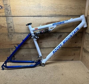 Vintage 1998 Rocky Mountain Element Race Full Suspension 19” Frame Fox Vanilla R - Picture 1 of 20