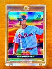 Logan O’Hoppe RARE ROOKIE REFRACTOR INVESTMENT CARD SSP BOWMAN CHROME ROY MINT