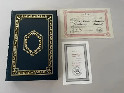 EASTON PRESS Kay Bailey Hutchison AMERICAN HEROINES Signed First Edition Leather - Image 1 of 4