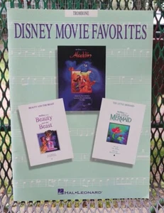 Disney Movie Favorites For Trombone Themes Music Song Book - Picture 1 of 3