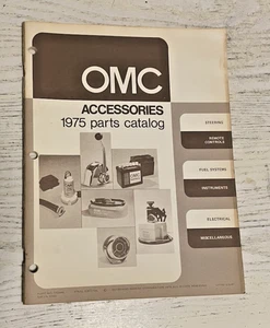 OMC Accesorios Fueraborda Motor Piezas Catálogo 1975 Libro Control Remoto Dirección Combustible - Imagen 1 de 2