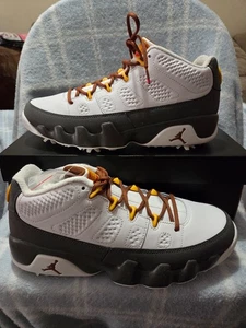 Nuevos zapatos de golf Air Jordan 9 para hombre talla 9,5 para mujer talla 11 personalizados - Imagen 1 de 7