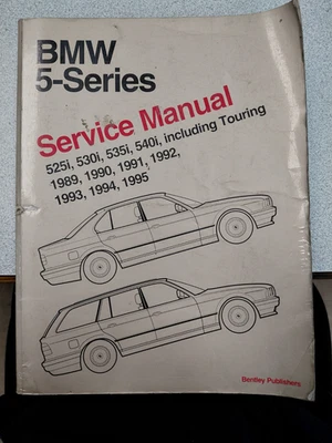 Manual de servicio BMW Serie 5 1989-1995 525i 530i 535i 540i Touring Bentley Foto 1 de 3