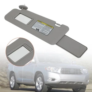 Gray Left Side Sun Visor 74320-48500-E0 For Toyota Highlander 2008-2013 U1 - Picture 1 of 15
