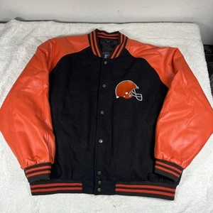 Vintage Browns NFL Cleveland varsity Jacket Game Day 2Xl bomber - Picture 1 of 9
