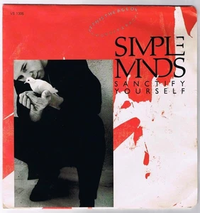 Simple Minds Sanctify Yourself 45 rpm Instrumental Version Canadian Pressing - Picture 1 of 4