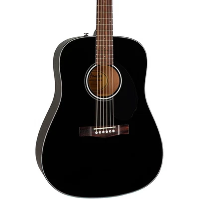 Guitarra acústica Fender CD-60S Dreadnought negra Foto 1 de 4