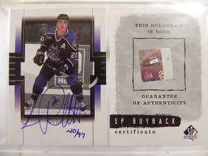 2000-01 SP Authentic Auto Buybacks /97 Luc Robitaille #40 Auto HOF - Both Cards - Picture 1 of 10