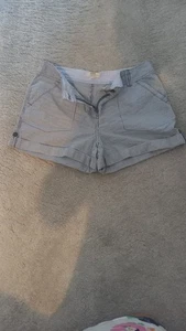 Papaya Weekend Women’s Blue & White Striped Shorts UK 12 Good Condition - Picture 1 of 3